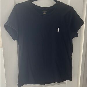 Ralph Lauren Navy Tee with White Emblem
